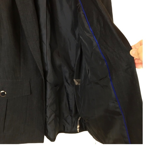 Calvin Klein Women's One-Button Blazer - Picture 6 of 16